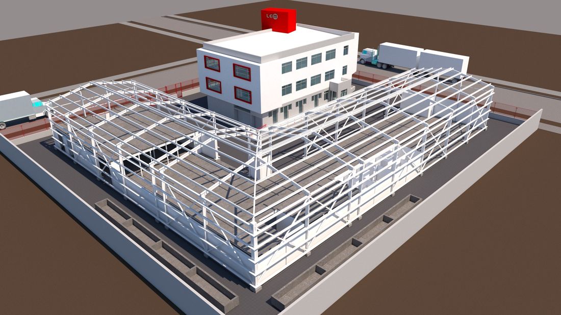 Edificio LEM modelo estructural